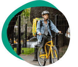 Delivery rider